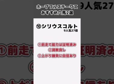 目指せ万馬券！ホープフルステークスおすすめ穴馬！【ゆっくり競馬予想】