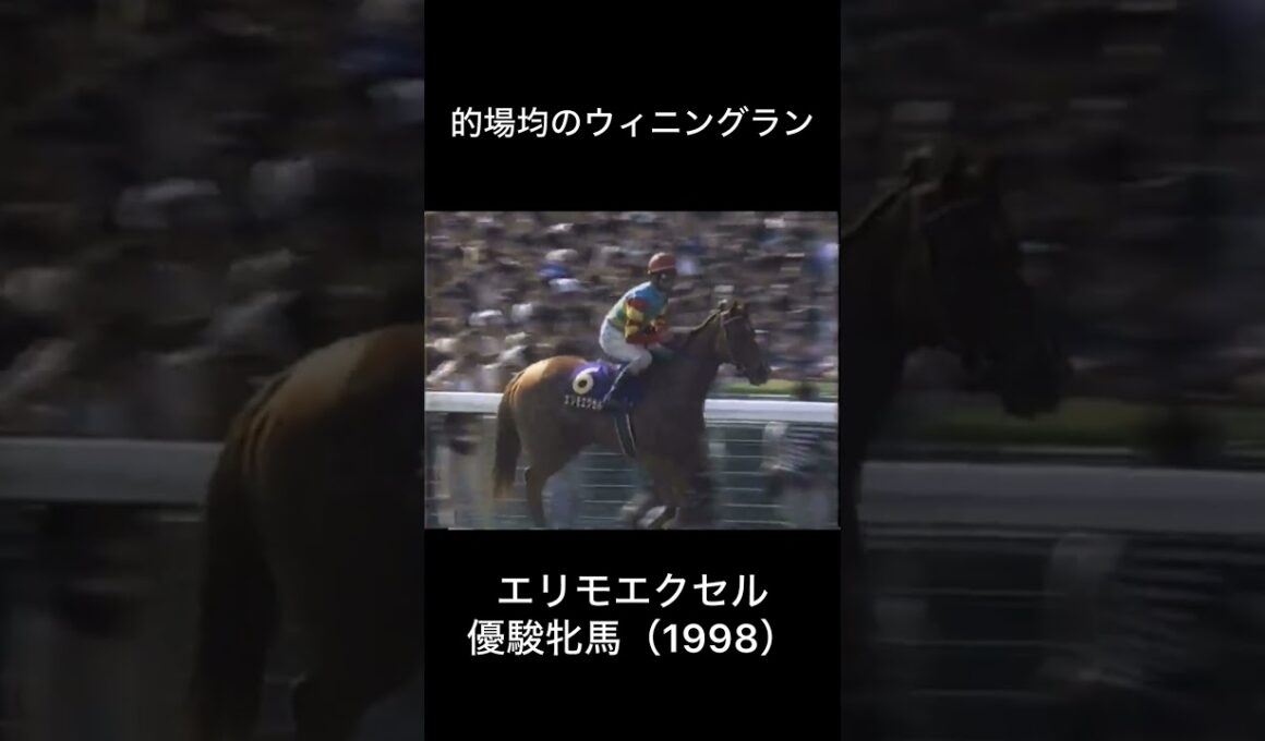 中々珍しい　的場均のウィニングラン #競馬 #騎手 #的場均 #エリモエクセル #オークス #優駿牝馬 #ウィニングラン