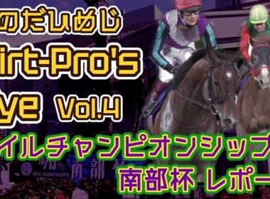 Dirt Pro's Eye #4 マイルチャンピオンシップ南部杯レポート