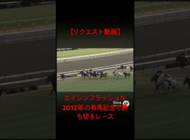 【リクエスト動画】エイシンフラッシュが2012年の有馬記念で勝ち切るレース #ai #競馬 #エイシンフラッシュ #有馬記念 #三浦皇成