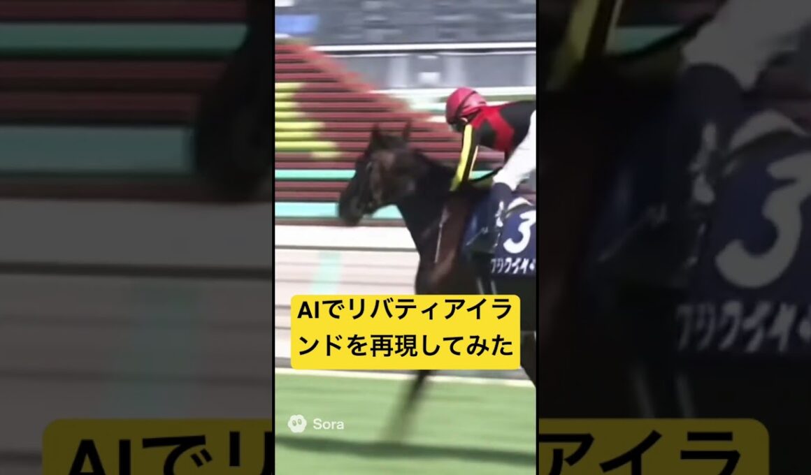 AIでリバティアイランドの桜花賞を再現してみた #ai #競馬 #実況 #リバティアイランド