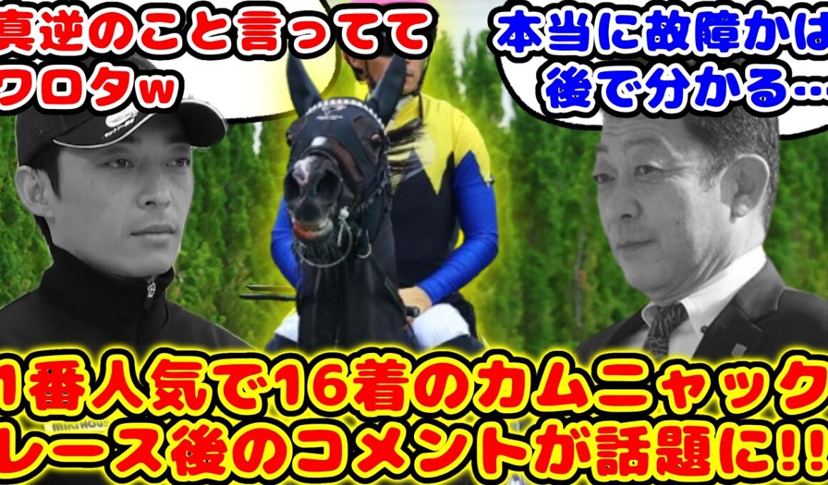 【秋華賞】秋華賞1番人気で16着のカムニャック レース後の関係者コメントが話題に！！