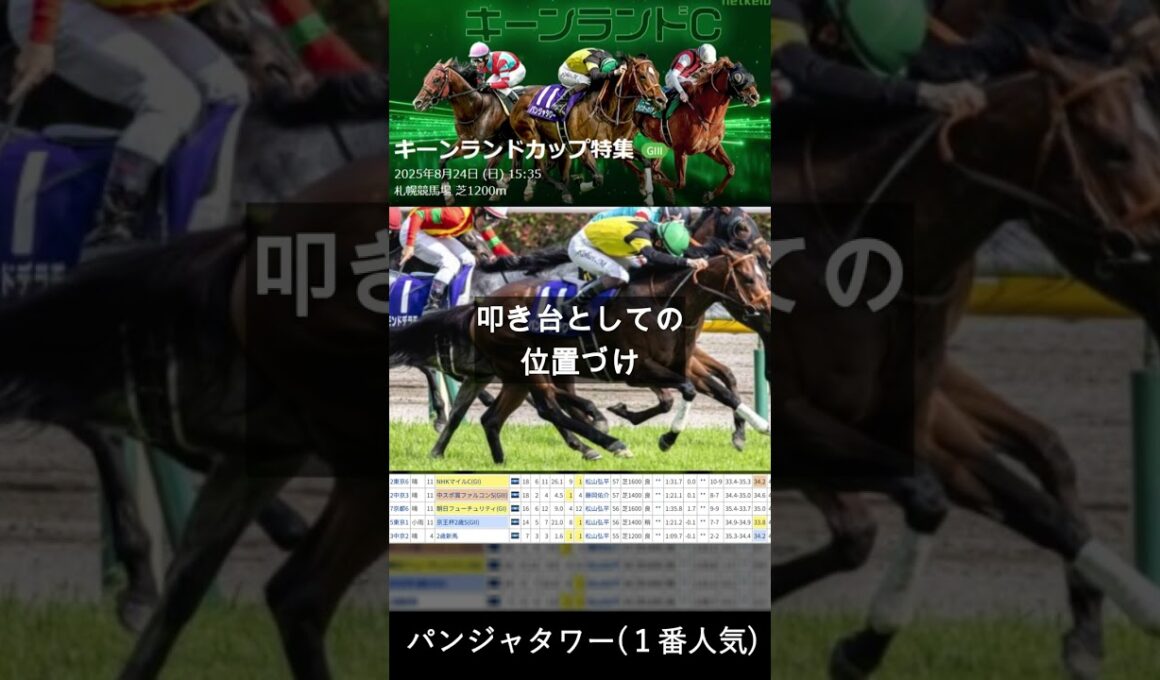 【キーンランドカップ】NHKマイルカップ覇者、パンジャタワーにまつわる６つの懸念点 #キーンランドカップ #競馬 #札幌競馬場