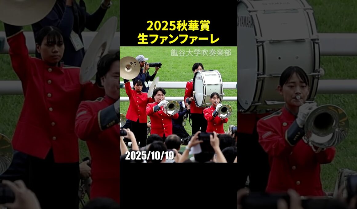 2025年第30回秋華賞のG1生ファンファーレ演奏 #ファンファーレ #秋華賞 #現地映像 #競馬 #shorts