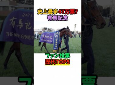 史上最多47万票？有馬記念ファン投票歴代TOP 5#競馬 #horse