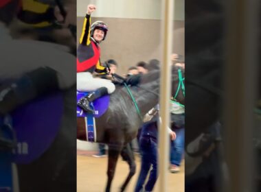 嬉しそうなルメール騎手 現地映像ヴィクトリアマイル 2025.5.18