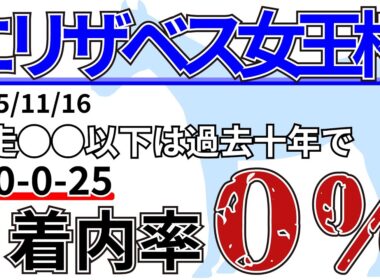 【エリザベス女王杯2025】3番人気が好成績！？先週の結果&データ&有力馬情報&予想