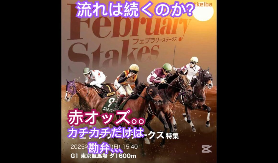G1『フェブラリーステークス』8連続なるか！？