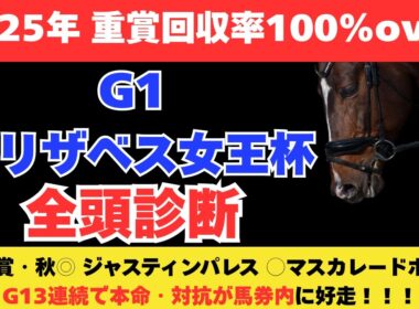 【エリザベス女王杯2025】競馬予想！出走馬を全頭解説！大穴馬にまさかのS評価！？