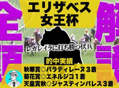 【エリザベス女王杯2025】天皇賞秋◎８人気が３着に好走し３連単的中！”高評価できる大穴馬”から”軽視できる人気馬”まで全頭徹底解説！