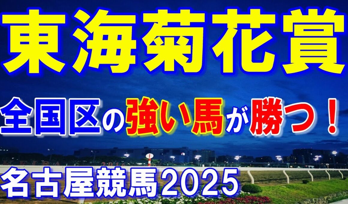 東海菊花賞2025【名古屋競馬予想】遠征馬・地元馬共に強い馬が揃い好レースを期待！？