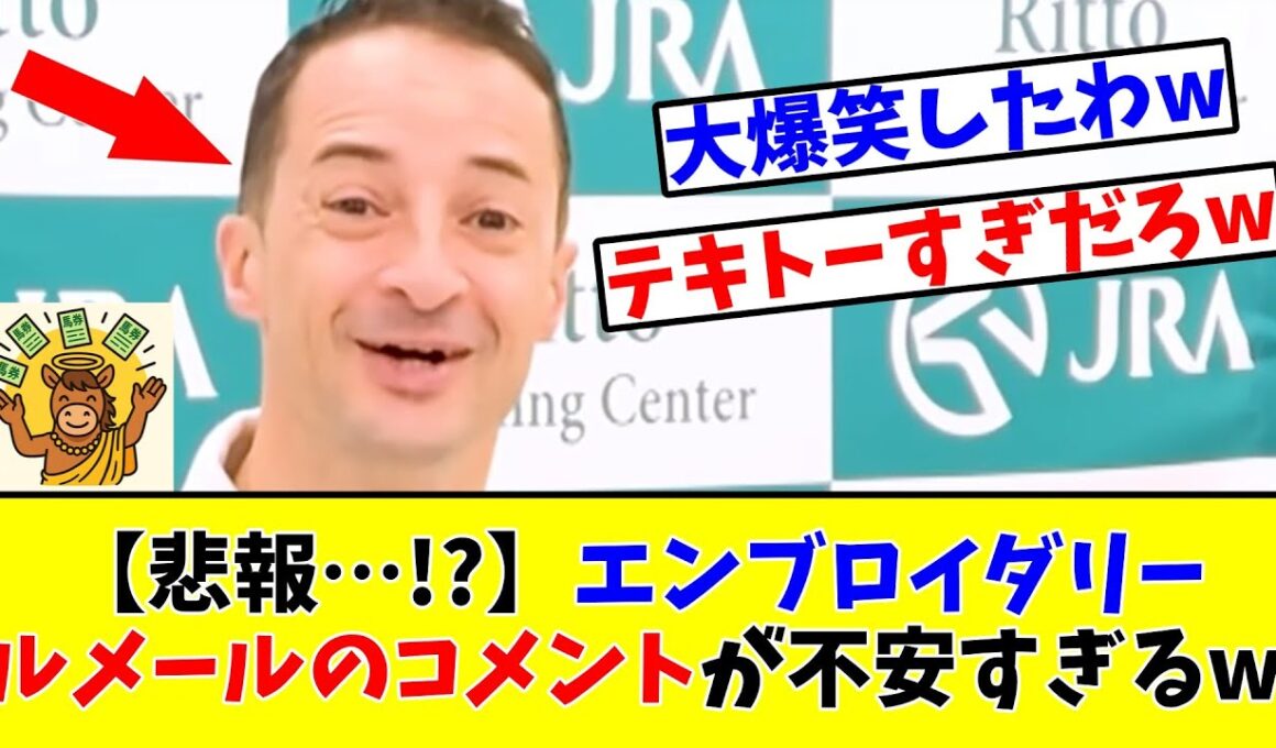 【秋華賞】【悲報…!?】エンブロイダリー ルメールのコメントが不安すぎるwww