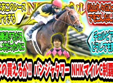 『こんなの買えるか‼今年も大荒れ‼ パンジャタワーNHKマイルC制覇アァ‼』に対するみんなの反応【競馬の反応集】