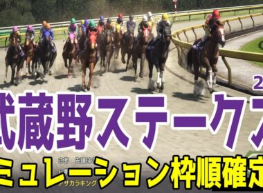 【武蔵野ステークス2025・予想】シミュレーション 今年のフェブラリーSの覇者コスタノヴァは2枠4番！カフェファラオの全弟で東京ダートのマイルで2戦2勝のルクソールカフェは8枠16番！【武蔵野S】