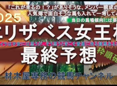 【競馬予想】エリザベス女王杯2025　最終予想　実力を考えるとレガレイラだが…　”もしかして”も考えて近2戦の末脚光る馬を主軸に人気薄も加えて一考してみます
