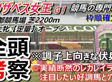 【エリザベス女王杯2025】全頭考察 実績断然のレガレイラ昨年は大きな不利あり ただ関西圏内馬券内無しであればつけいる隙もある