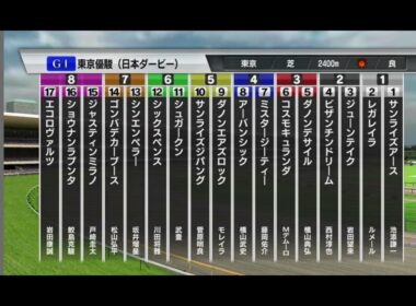 20240527 GⅠ東京優駿日本ダービー レースシュミレーション
