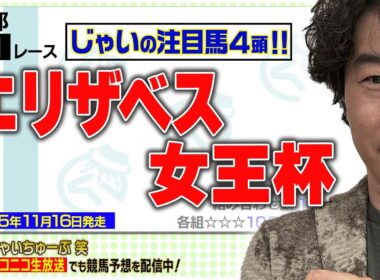 【競馬】エリザベス女王杯でのじゃいの予想【勝ち馬予想】