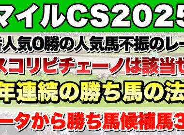 【マイルチャンピオンシップ2025】データから導き出される好走馬!! 7年続く法則とは!?【データ予想】