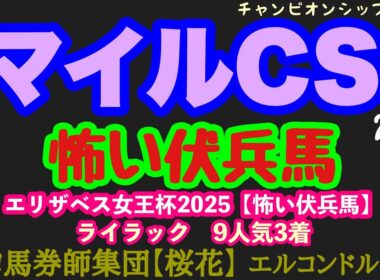 エルコンドル氏のマイルチャンピオンシップ2025怖い伏兵馬！！人気集めるマイルの強豪 G1馬3強の実力は確かに高い！3強に割って入る伏兵馬はいるか？！