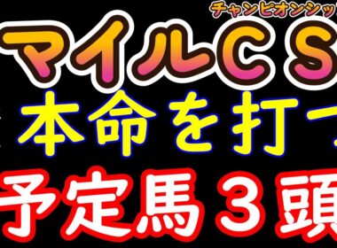 マイルチャンピオンシップ2025現時点本命候補３頭！上位人気ソウルラッシュとジャンタルマンタルは今の京都の荒れた馬場をこなせるか？浮上してくる馬を含め現時点で本命に指名したい馬を３頭ピックアップ！