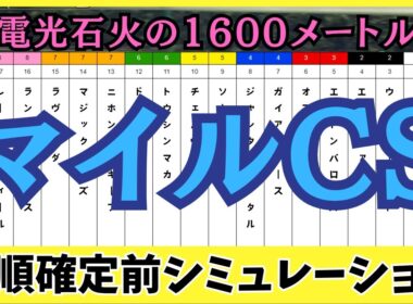 【マイルチャンピオンシップ2025】枠順確定前シミュレーション 電光石火の1600メートル この一閃に、歴史が動く