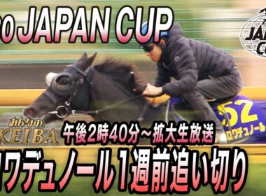【2025 ジャパンカップ】日本ダービー馬クロワデュノール 1週前追い切り　みんなのKEIBA11月30日午後2時40分拡大放送
