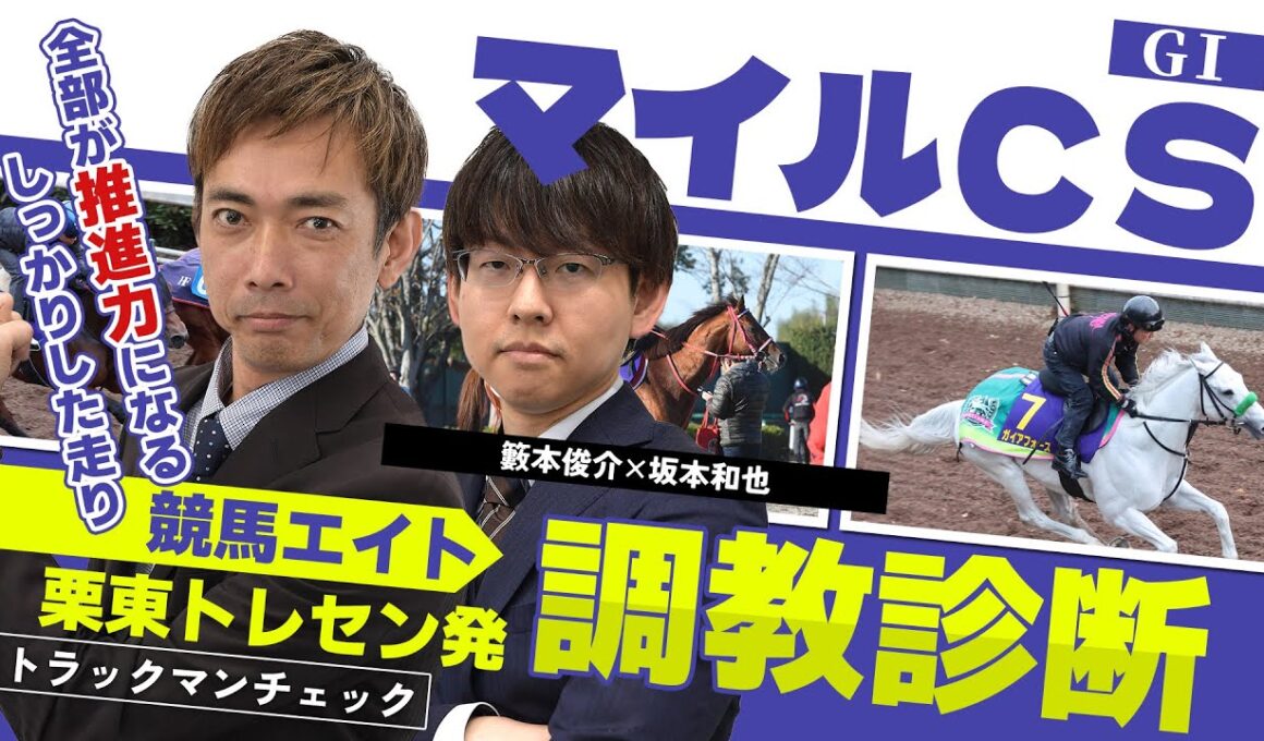 【競馬エイト調教診断】マイルCS（坂本和也＆籔本俊介）
