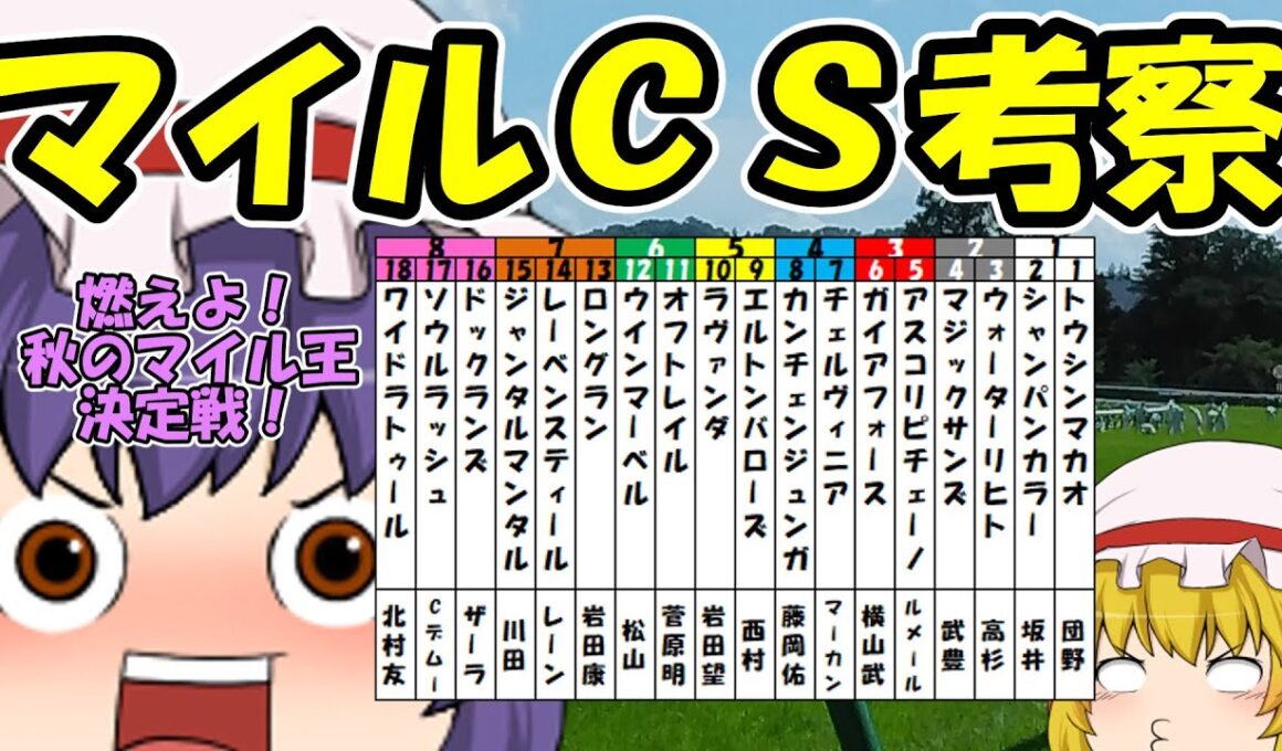 ゆっくり2025マイルチャンピオンシップ考察