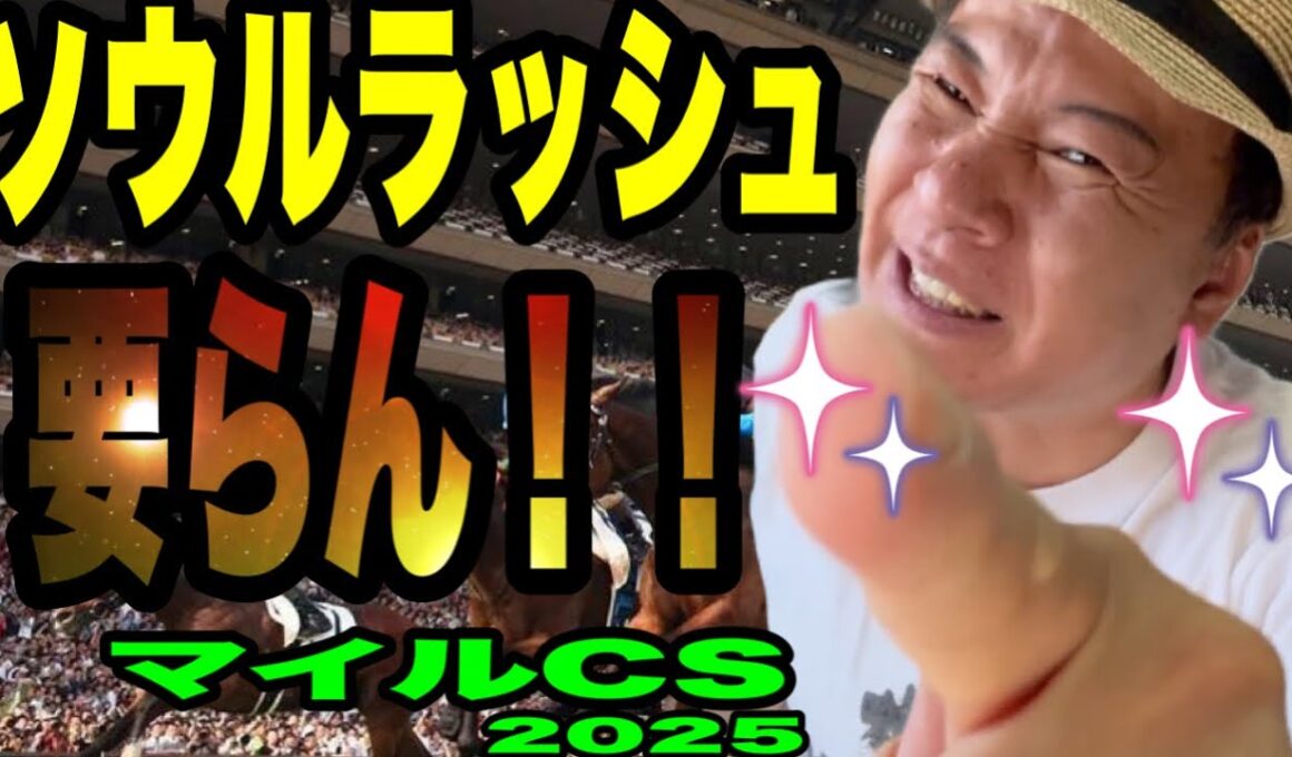 【マイルチャンピオンシップ2025】ソウルラッシュいらん！