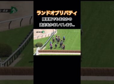 障害戦でも逸走してしまうランドオブリバティ #競馬 #ランドオブリバティ