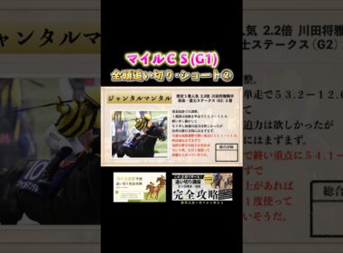 【カンチェンジュンガ・ジャンタルマンタル・シャンパンカラー・ソウルラッシュ・チェルヴィニア】マイルチャンピオンシップ2025 全頭追い切りを調教診断！続きは本編にて。(11月23日京都芝1600m)