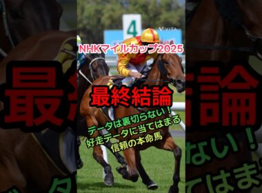【NHKマイルカップ2025】好走データに当てはまる本当に買うべき本命馬#nhkマイルカップ2025 #nhkマイルカップ2025 #競馬予想 #競馬 #g1