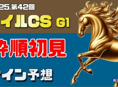 【2025 マイルチャンピオンシップ】　枠順初見