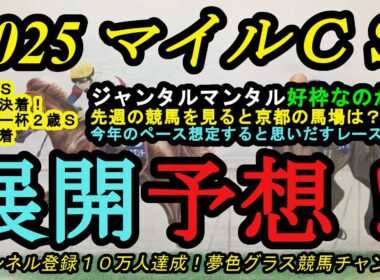 【展開予想】2025マイルチャンピオンシップ！ジャンタルマンタルの外枠は好枠か？今年のメンバーを見ると思いだすレースあり！？