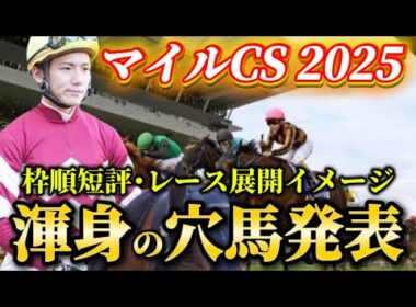 【マイルCS2025】【レース展開】枠順確定後の渾身の穴馬とレース展開　予想・見解