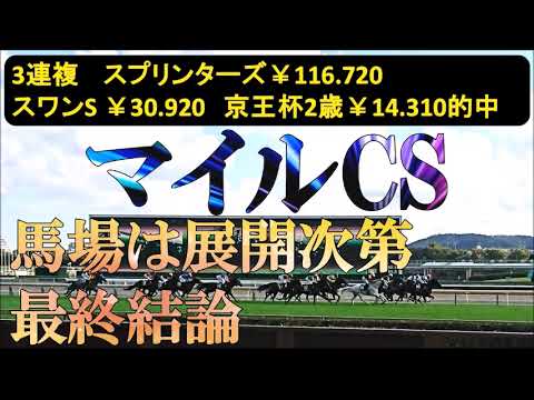 マイルチャンピオンシップ2025　最終結論　ポイントは、折り合い・位置取り・瞬発力