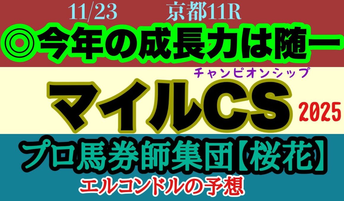 エルコンドル氏のマイルチャンピオンシップ2025予想！！マイル路線今年の大一番！マイル春秋連覇かそれともソウルラッシュの同レース連覇か！はたまた新マイル王誕生か！？