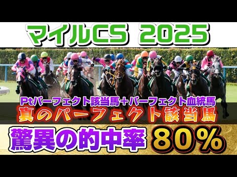 【マイルチャンピオンシップ2025】2週連続的中なるか⁉️真のパーフェクト該当馬好走率80%‼️
