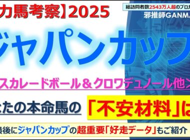 【ジャパンカップ2025 有力馬考察】マスカレードボール＆クロワデュノール他 人気馬5頭を徹底考察！