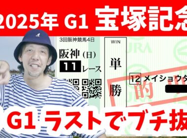宝塚記念 2025 的中 メイショウタバル 武豊騎手 阪神競馬場