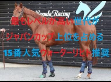 ジャパンカップ　最もレベルが高い世代が上位を占める　調教推奨馬ウォーターリヒト激走