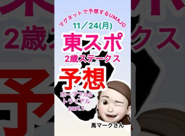2025/11/24 東スポ2歳ステークス予想　ホープフルステークス前哨戦　マグネット競馬予想UMAJO 東スポ2歳S予想