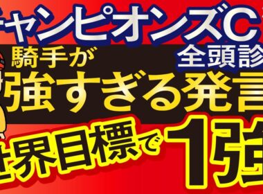 【チャンピオンズカップ2025予想大会・全頭診断】騎手が強すぎる発言！既に世界目標の1強！データ分析からレースシュミレーション！ダブルハートボンド、ナルカミ、ルクソールカフェ、ルメールなど出走予定。