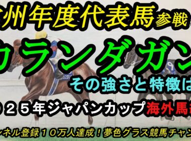 【海外馬紹介】カランダガン参戦！2025ジャパンカップ！その強さと特徴は？