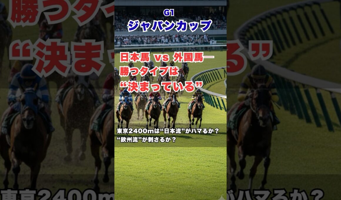 【ジャパンカップ2025】日本馬vs外国馬──勝つタイプは毎年“決まっている”｜東京2400mの本質 #ジャパンカップ# JC2025#競馬予想 #外国馬 #東京2400m #競馬考察 #国際G1