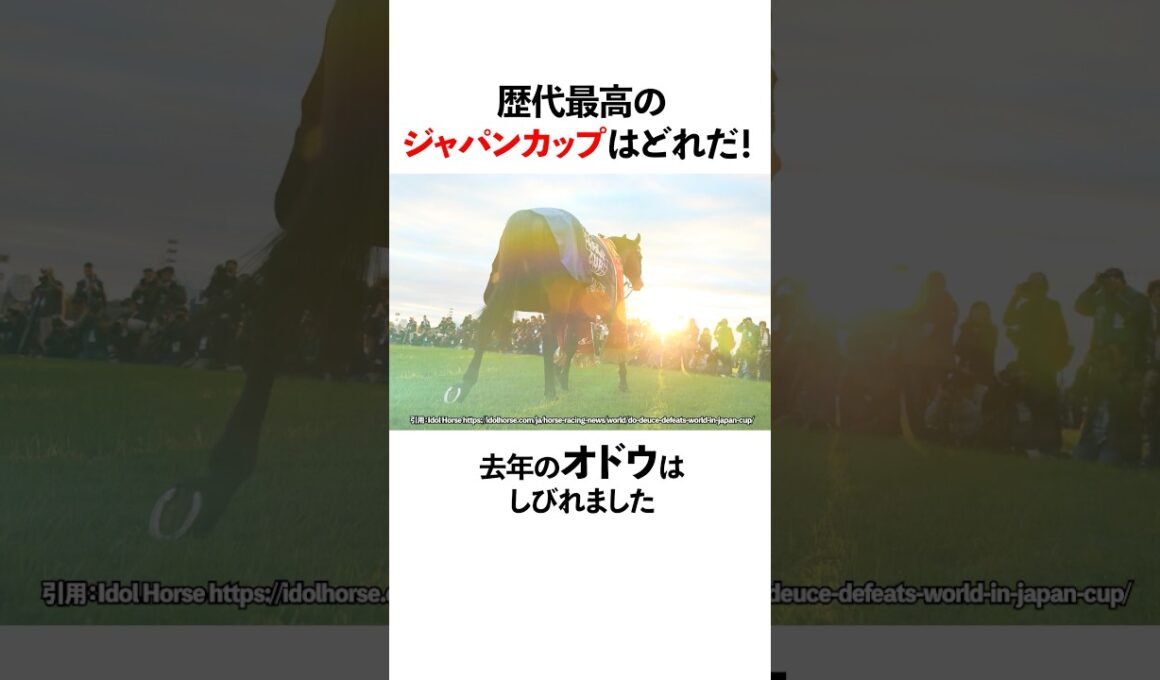 歴代最高のジャパンカップはどれだ？