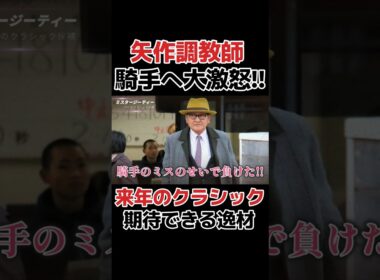 矢作調教師が大激怒！！ミスタージーティー　#競馬 #競馬予想 #武豊 #ホープフルs #ホープフルステークス