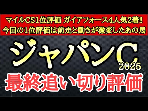 【ジャパンカップ2025】最終追い切り評価TOPは前走から段違いに動きが良くなっており馬なりで突き抜けたあの馬！