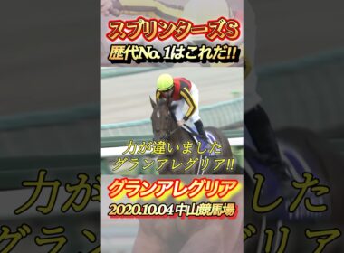 スプリンターズS歴代No. 1レースはこれだ！　#競馬  #スプリンターズステークス  #グランアレグリア  #shorts
